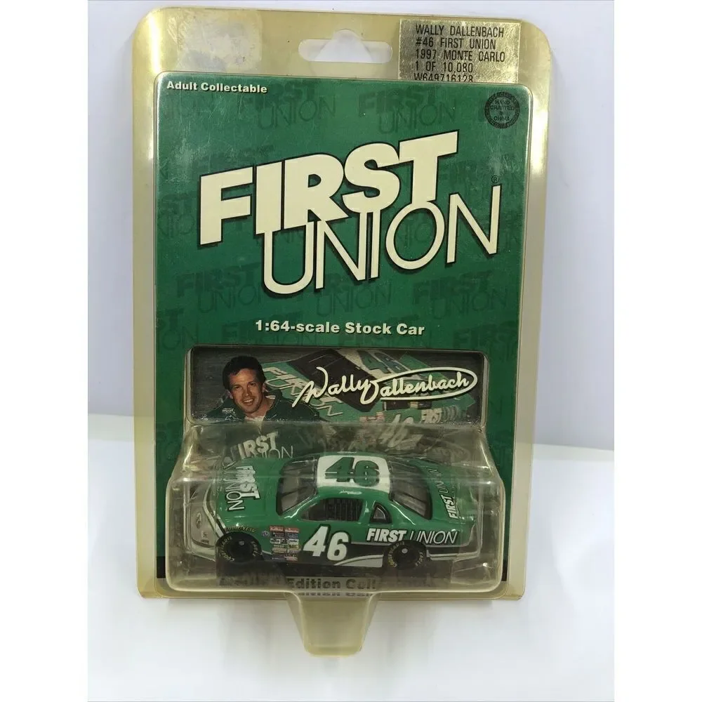 1997 Action Wally Dallenbach First Union 1/64 Scale Stock Car. Limited Edition
